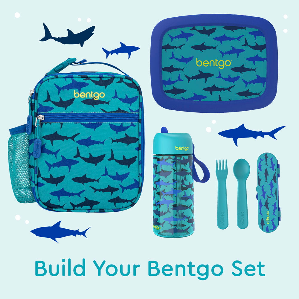 Bentgo®️ Kids Insulated Lunch Tote - Sharks | Perfect Tote To Build Your Bentgo Set
