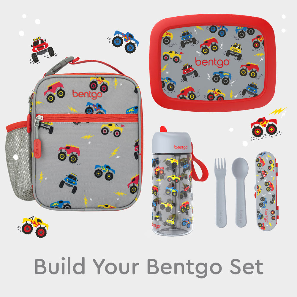 Bentgo®️ Kids Insulated Lunch Tote - Trucks | Perfect Tote To Build Your Bentgo Set