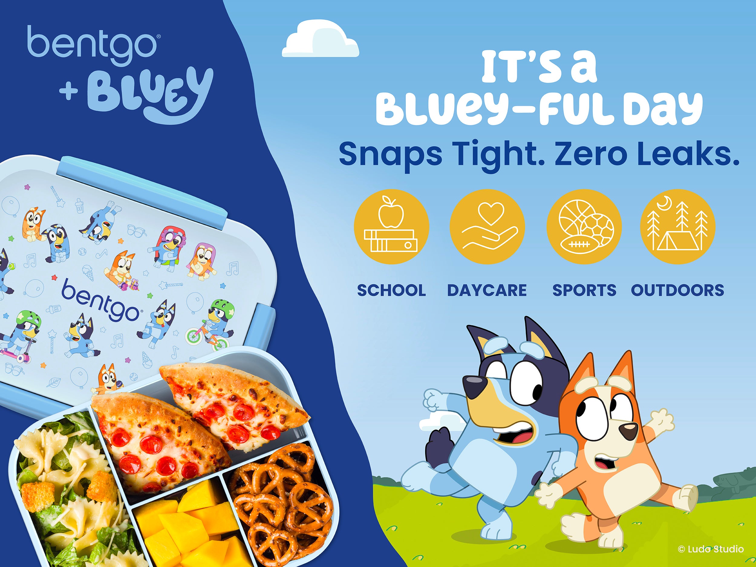 Bentgo® + Bluey Kids Snap & Go Lunch Box