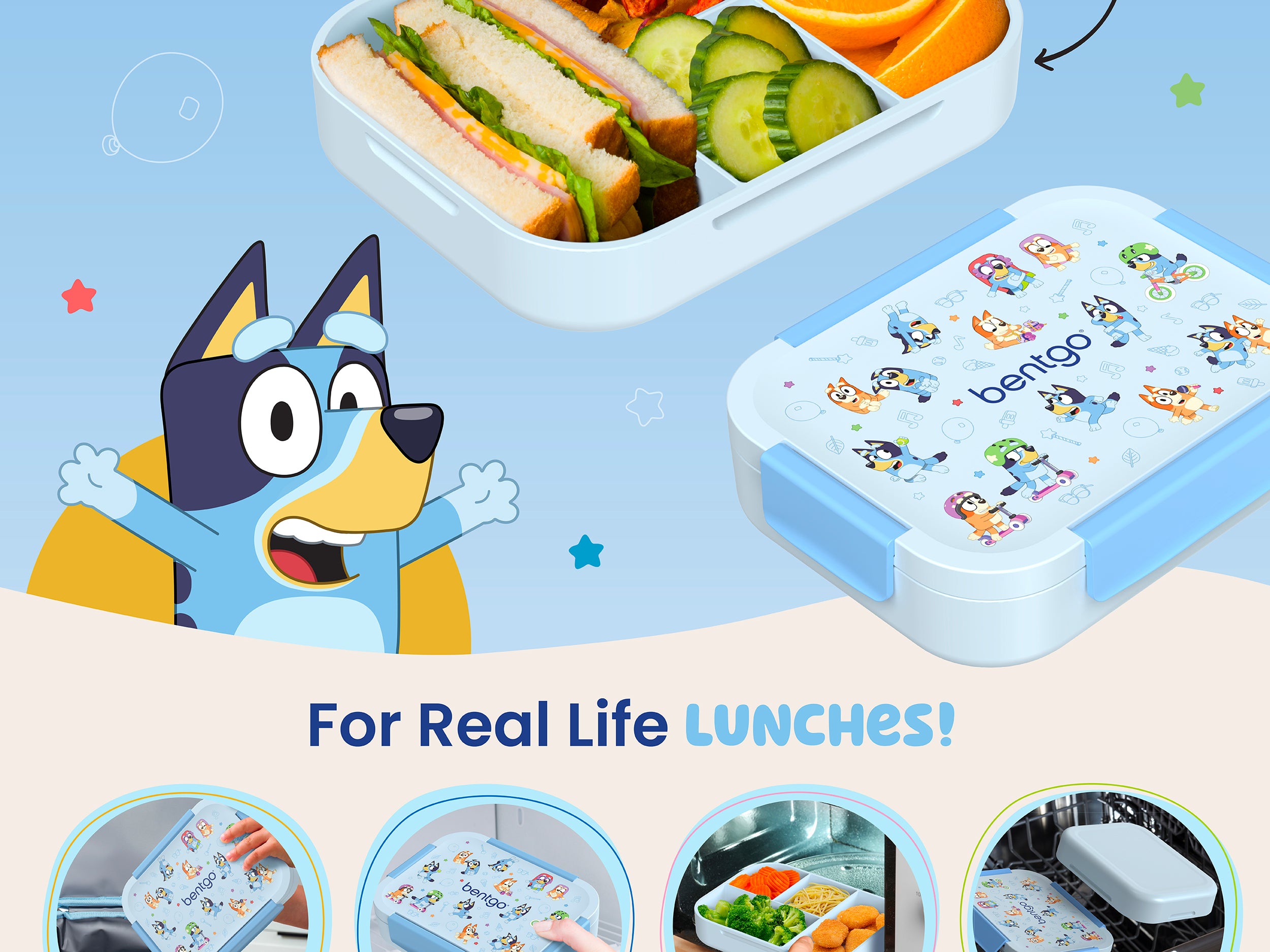 Bentgo® + Bluey Kids Snap & Go Lunch Box