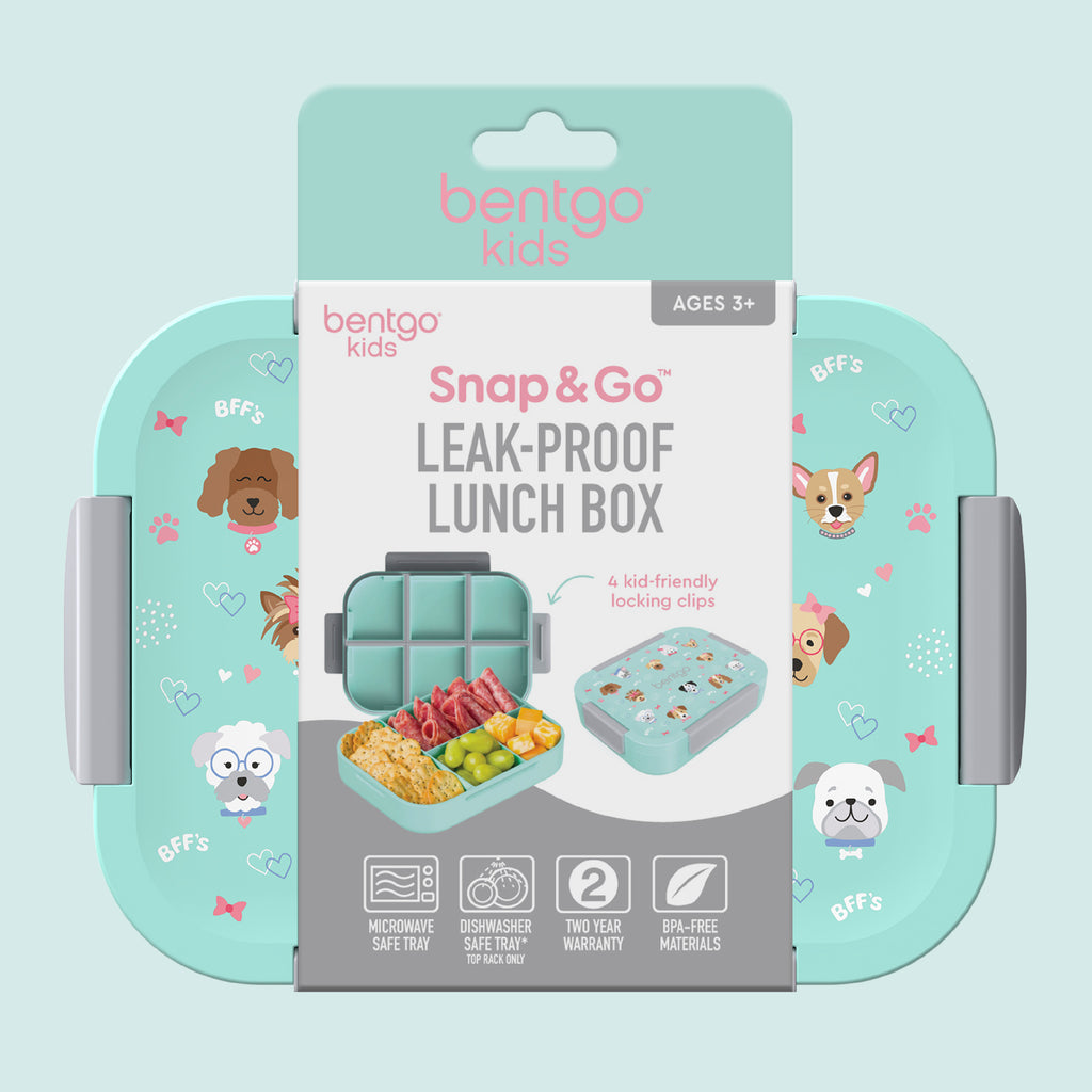 Bentgo® Kids Snap & Go Lunch Box | Puppy Love - Packaging
