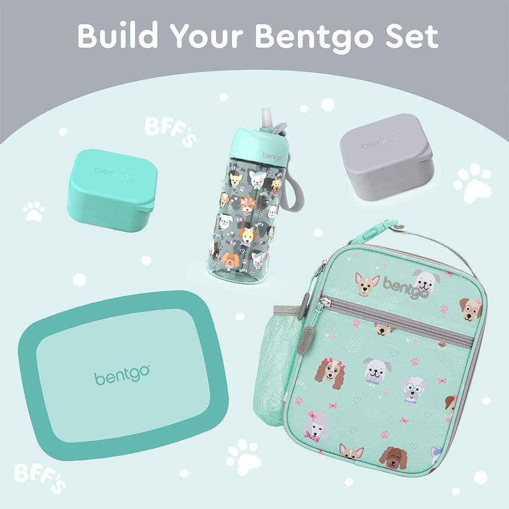 Gray and Aqua | Bentgo® Kids Sidekicks 2-Pack Silicone Container Set - Gray & Aqua | This Sidekick Is Perfect To Build Your Bentgo Set