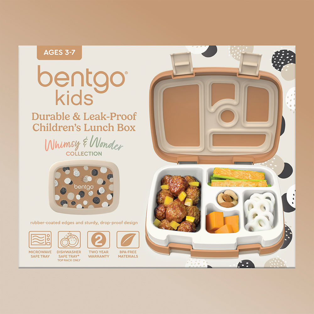 Bentgo® Kids Whimsy & Wonder Prints Lunch Box - Spots and Dots | Packaging