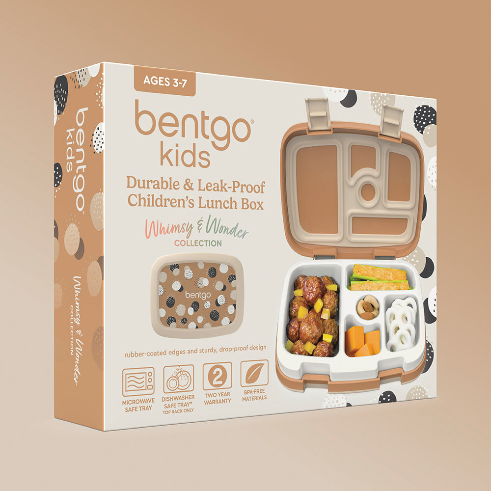 Bentgo® Kids Whimsy & Wonder Prints Lunch Box - Spots and Dots | Packaging
