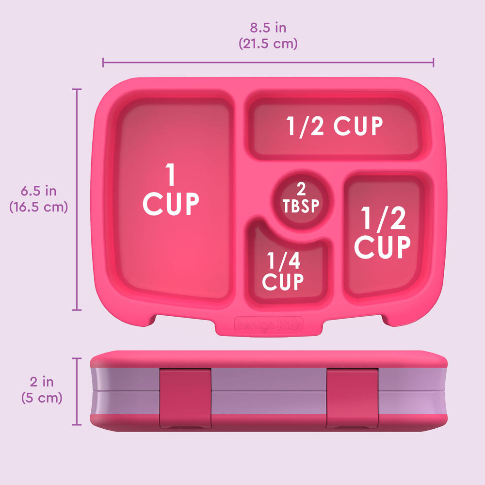 Bentgo Kids Prints Lunch Box - Fairies | Kids Lunch Box Dimensions
