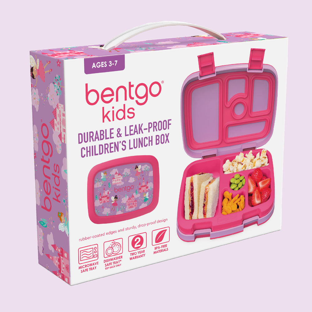 Bentgo Kids Prints Lunch Box - Fairies | Kids Lunch Box Packaging