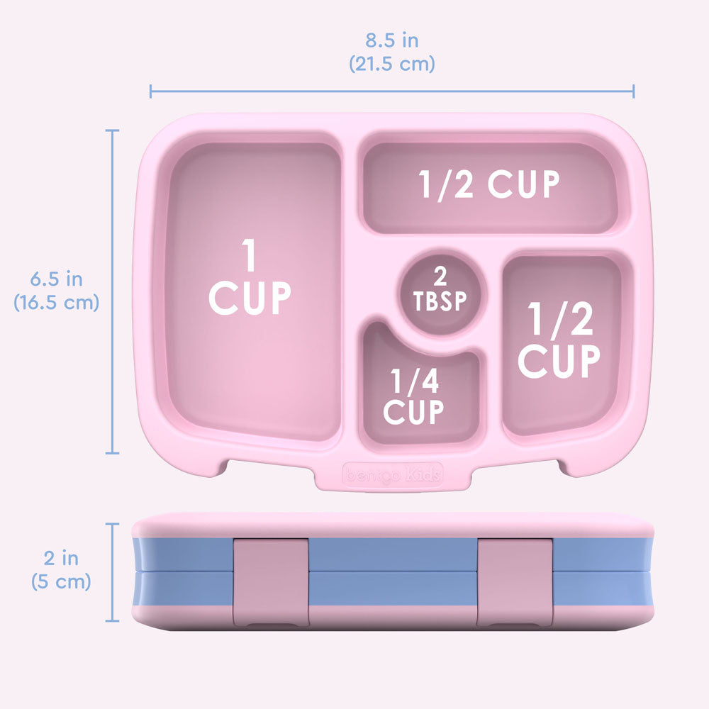 Bentgo Kids Prints Lunch Box - Lavender Galaxy | Kids Lunch Box Dimensions