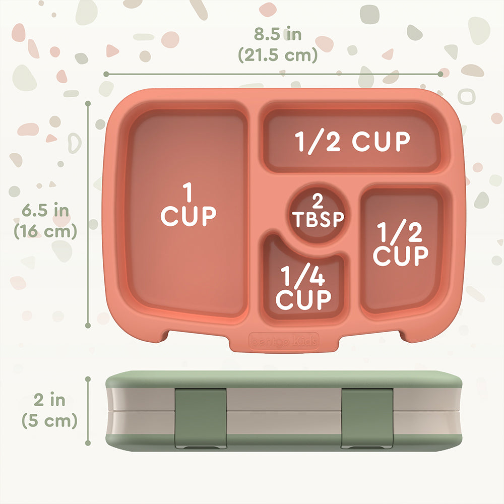 Bentgo® Kids Whimsy & Wonder Prints Lunch Box - Geo Speckle | Dimensions