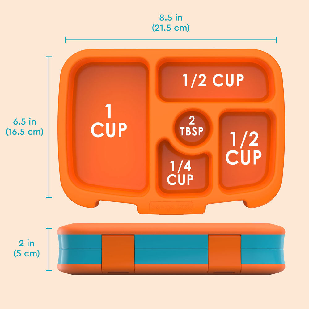 Bentgo Kids Prints Lunch Box - Planes | Kids Lunch Box Dimensions