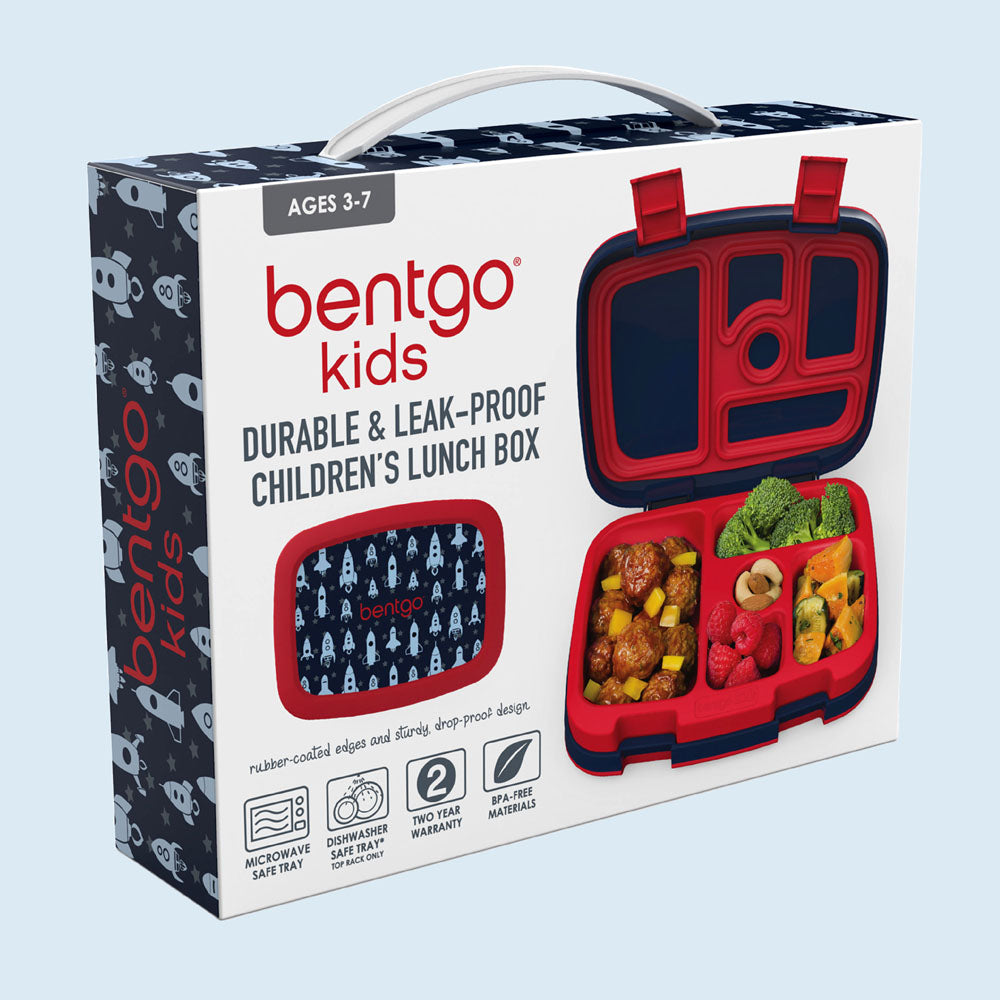 Bentgo Kids Prints Lunch Box - Space Rockets | Kids Lunch Box Packaging