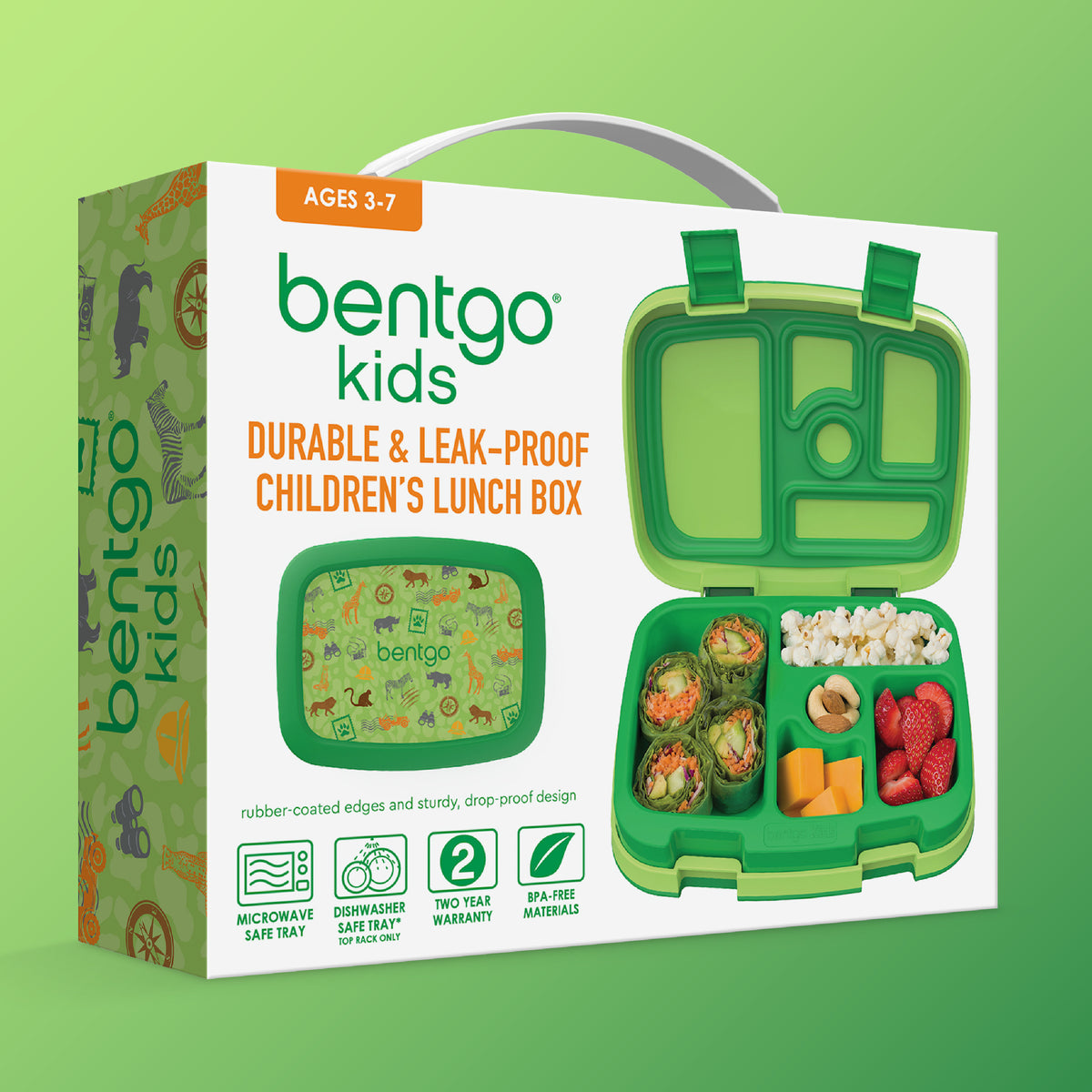Bentgo Kids Prints Lunch Box - Safari | Kids Lunch Box Packaging