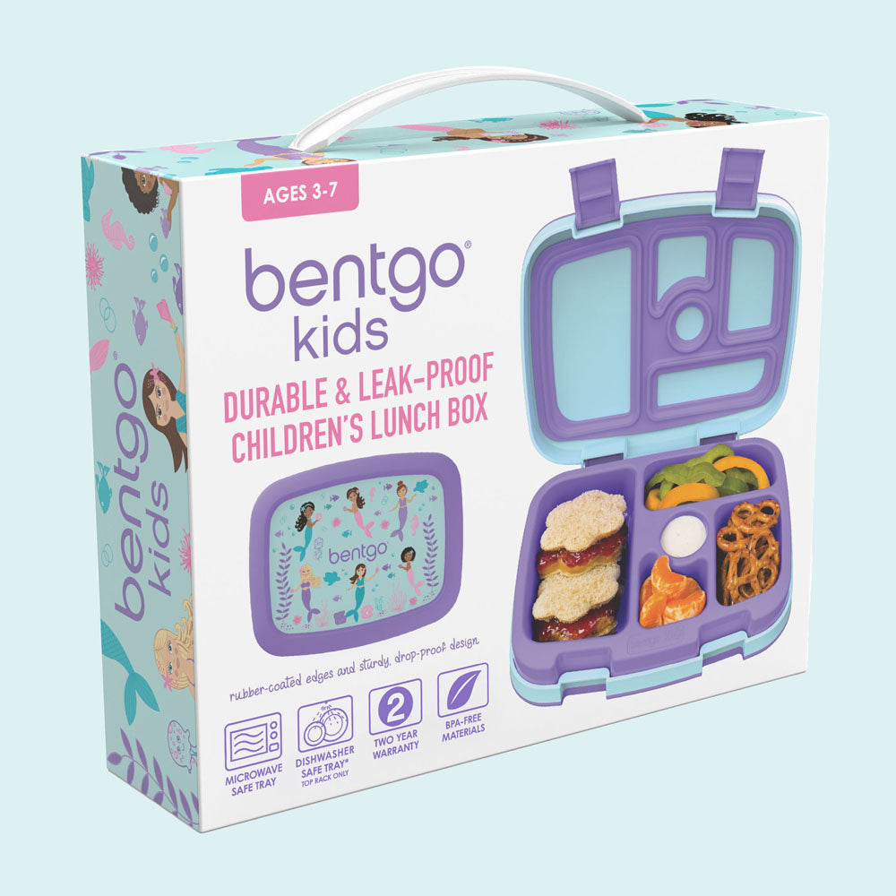 Bentgo Kids Prints Lunch Box - Mermaids in the Sea | Kids Lunch Box Packaging