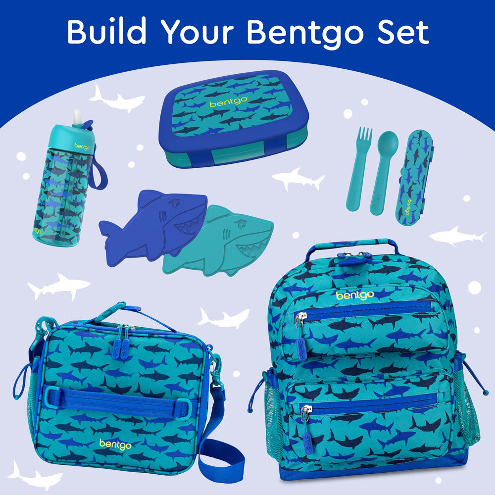 Bentgo Kids Prints Lunch Box - Sharks | This Lunch Box Is Perfect To Build Your Bentgo Set