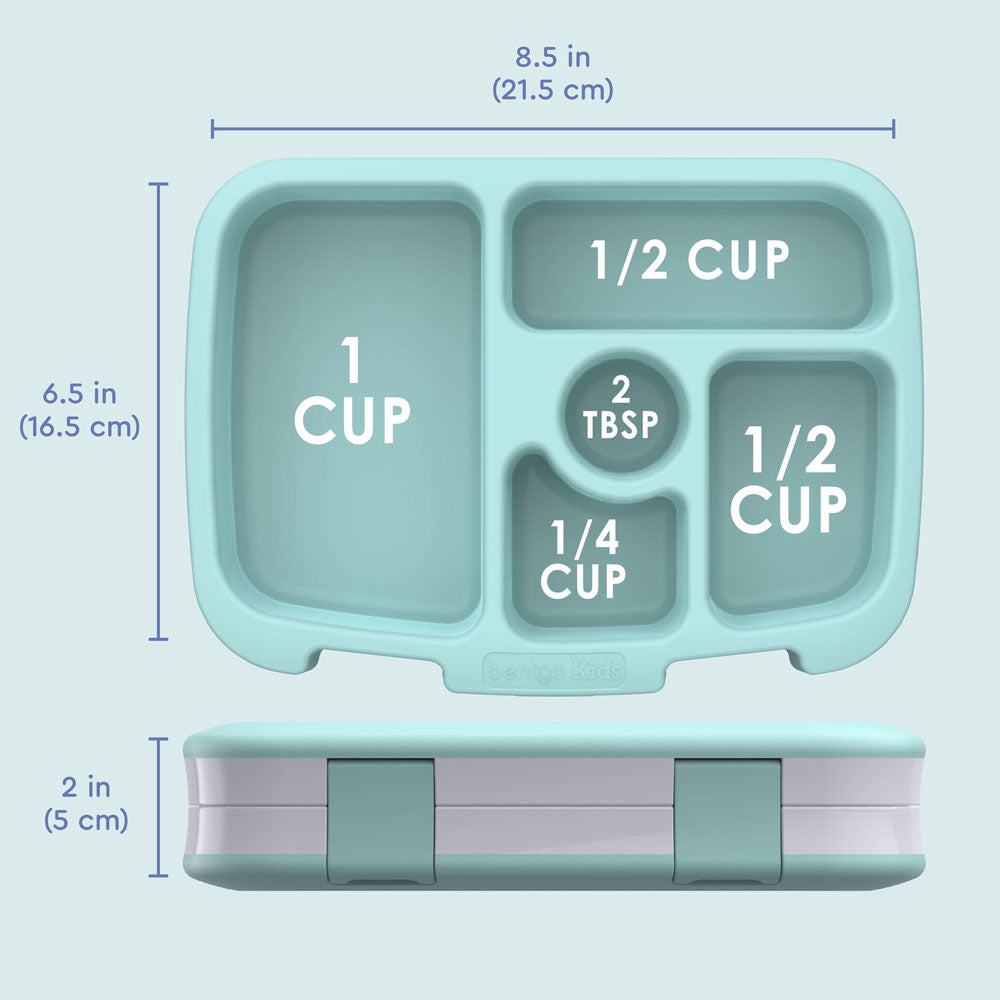 Bentgo Kids Prints Lunch Box - Sea Life | Kids Lunch Box Dimensions