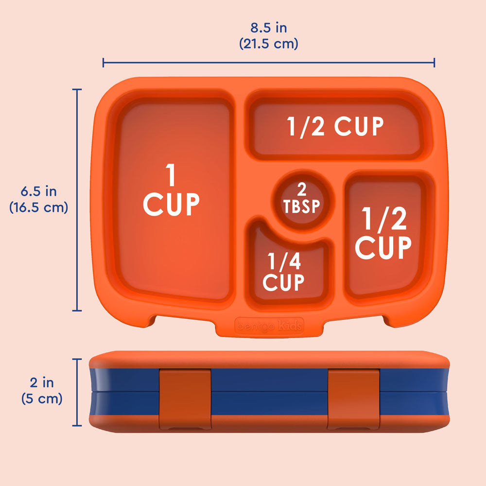 Bentgo Kids Prints Lunch Box - Sports | Kids Lunch Box Dimensions