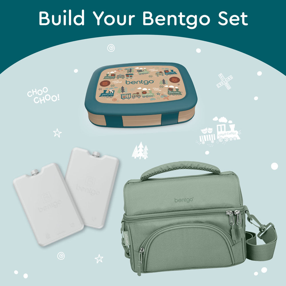 Bentgo Kids Prints Lunch Box - Trains | This Lunch Box Is Perfect To Build Your Bentgo Set