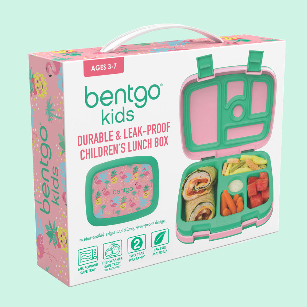 Bentgo Kids Prints Lunch Box - Tropical | Kids Lunch Box Packaging