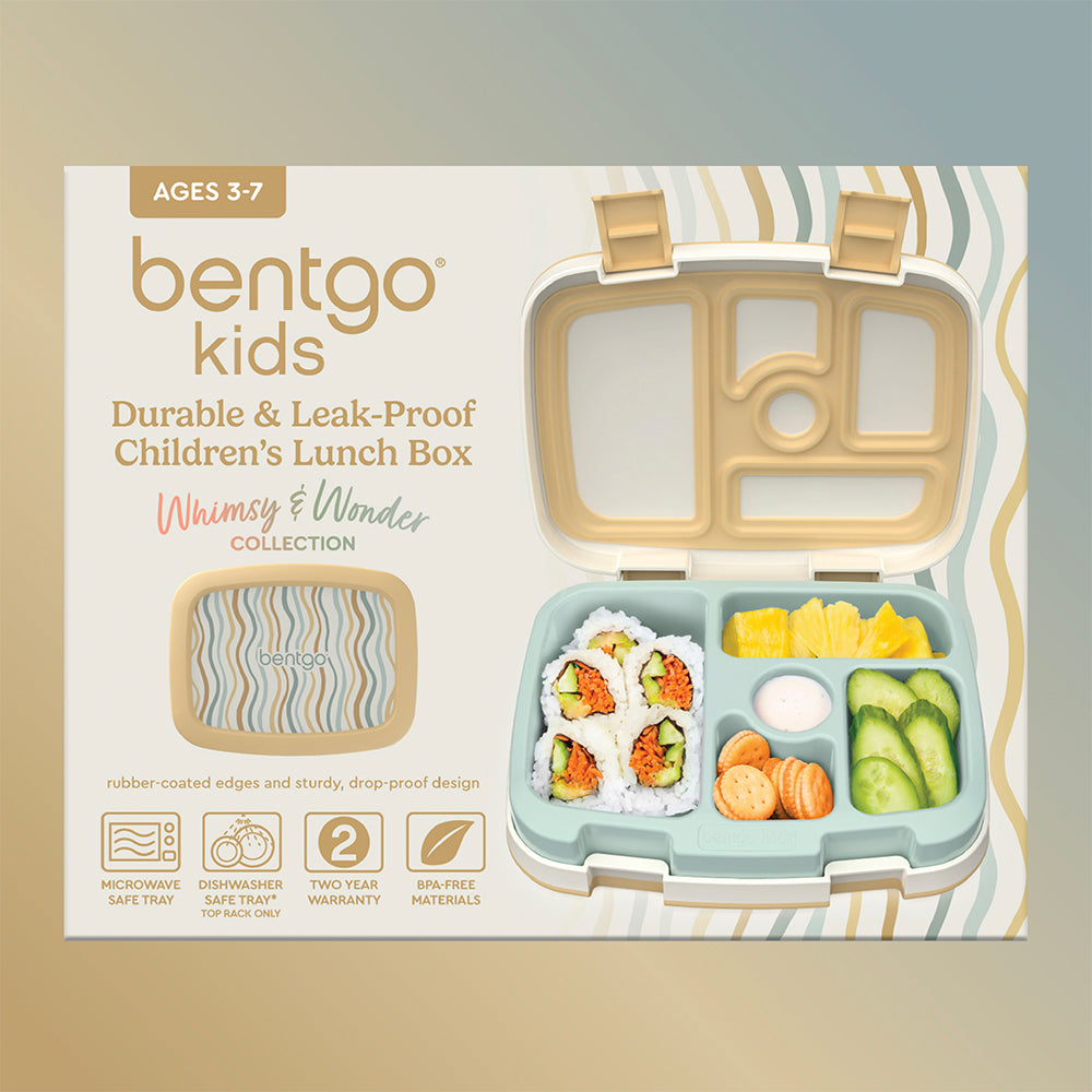 Bentgo® Kids Whimsy & Wonder Prints Lunch Box - Wavy | Packaging