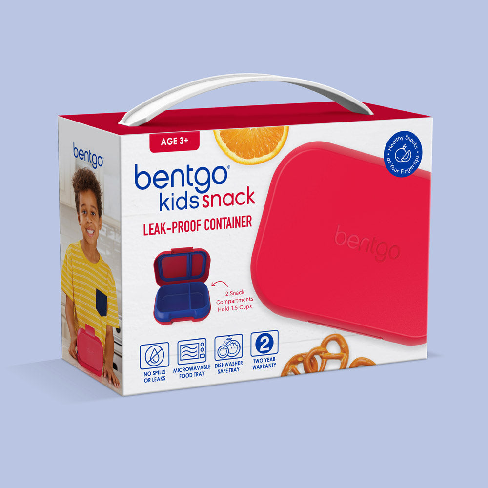 Bentgo® Kids Snack Container- Red/Royal | Packaging