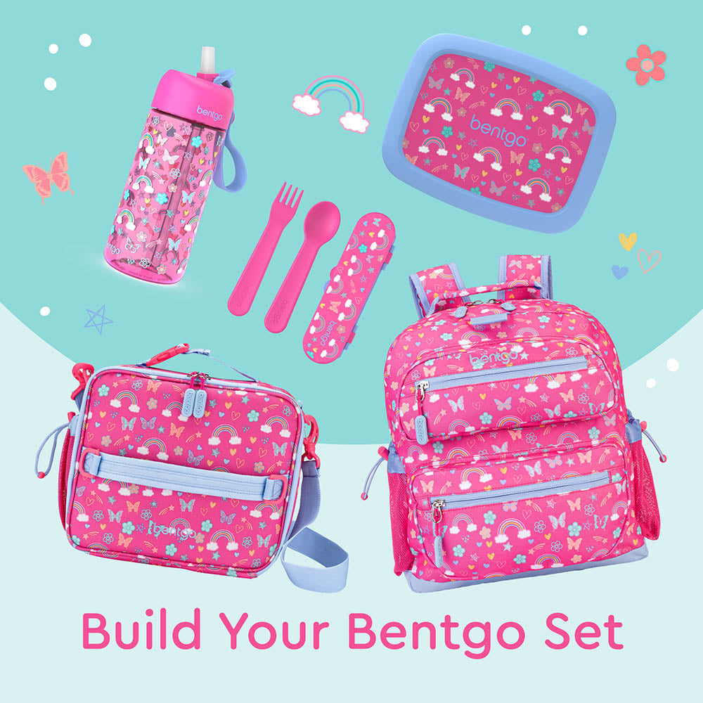 Bentgo® Kids Utensils Set | Rainbows and Butterflies