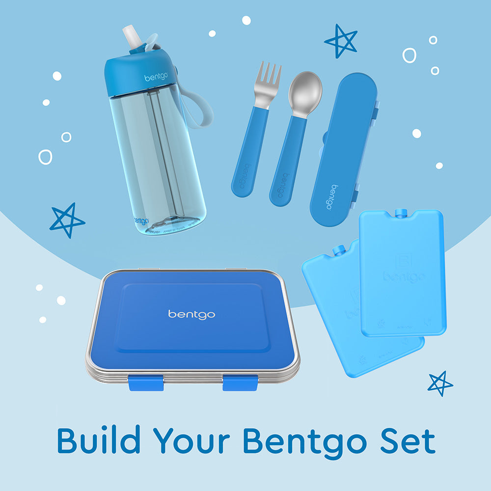 Bentgo® Kids Stainless Steel Utensils Set | Blue