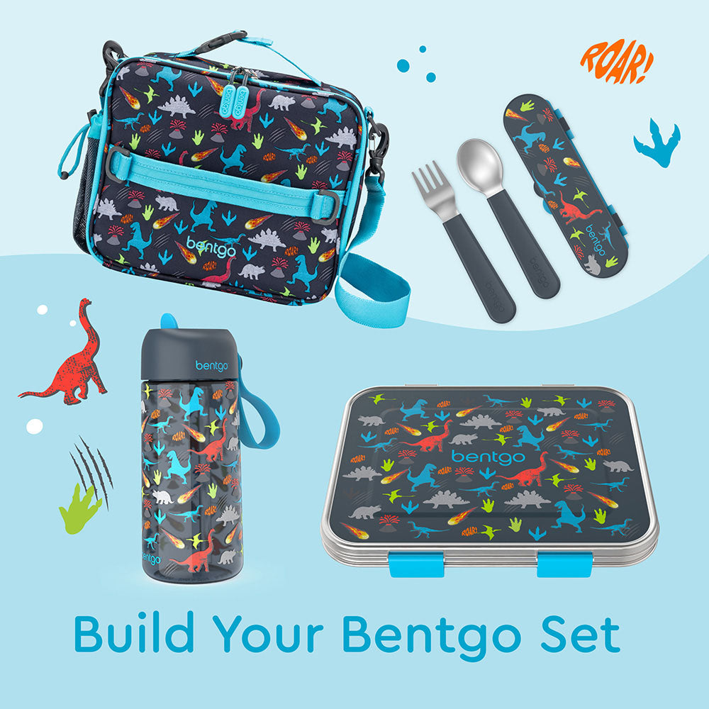  Bentgo® Kids Utensil Set - Reusable Plastic Fork, Spoon &  Storage Case - BPA-Free Materials, Easy-Grip Handles, Dishwasher Safe -  Ideal for School Lunch, Travel, & Outdoors (Blue) : Baby
