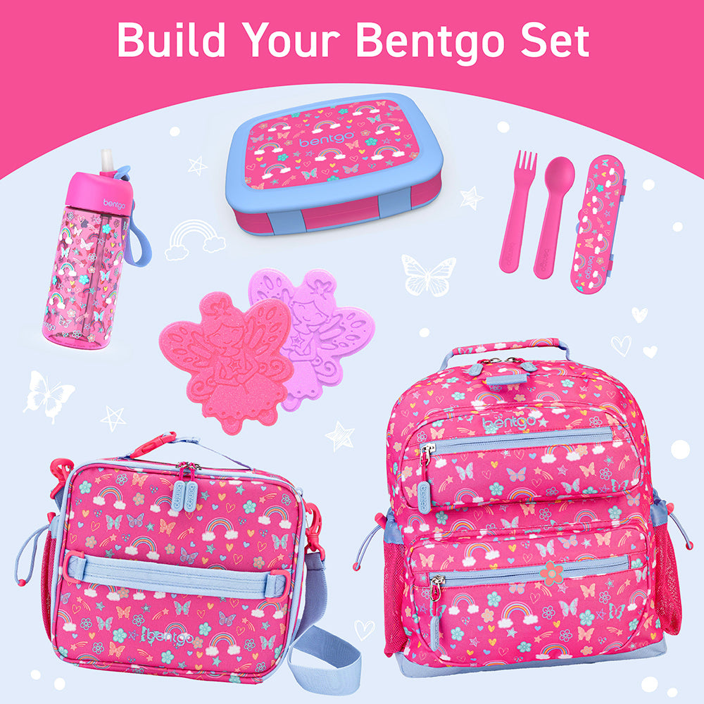 Bentgo® Kids Water Bottle  - Rainbows and Butterflies | Build Your Bentgo Set