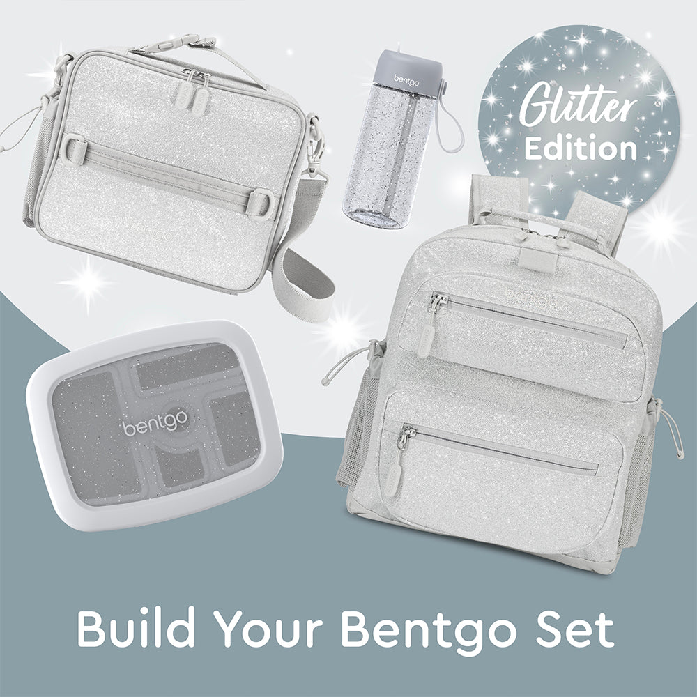 Bentgo® Kids Water Bottle - Silver Glitter | This Water Bottle Is Perfect To Build Your Bentgo Set