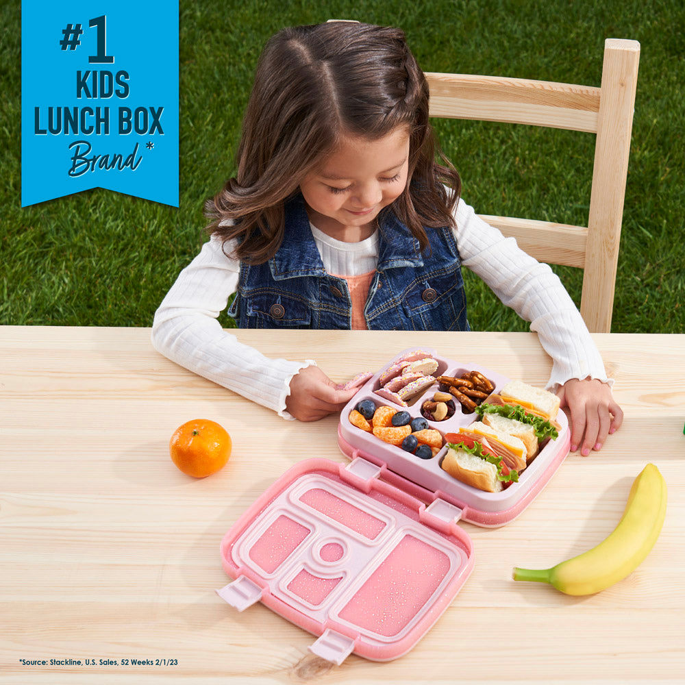 Bentgo Kids Backpack & Lunch Bag | Backpacks for School Silver Glitter