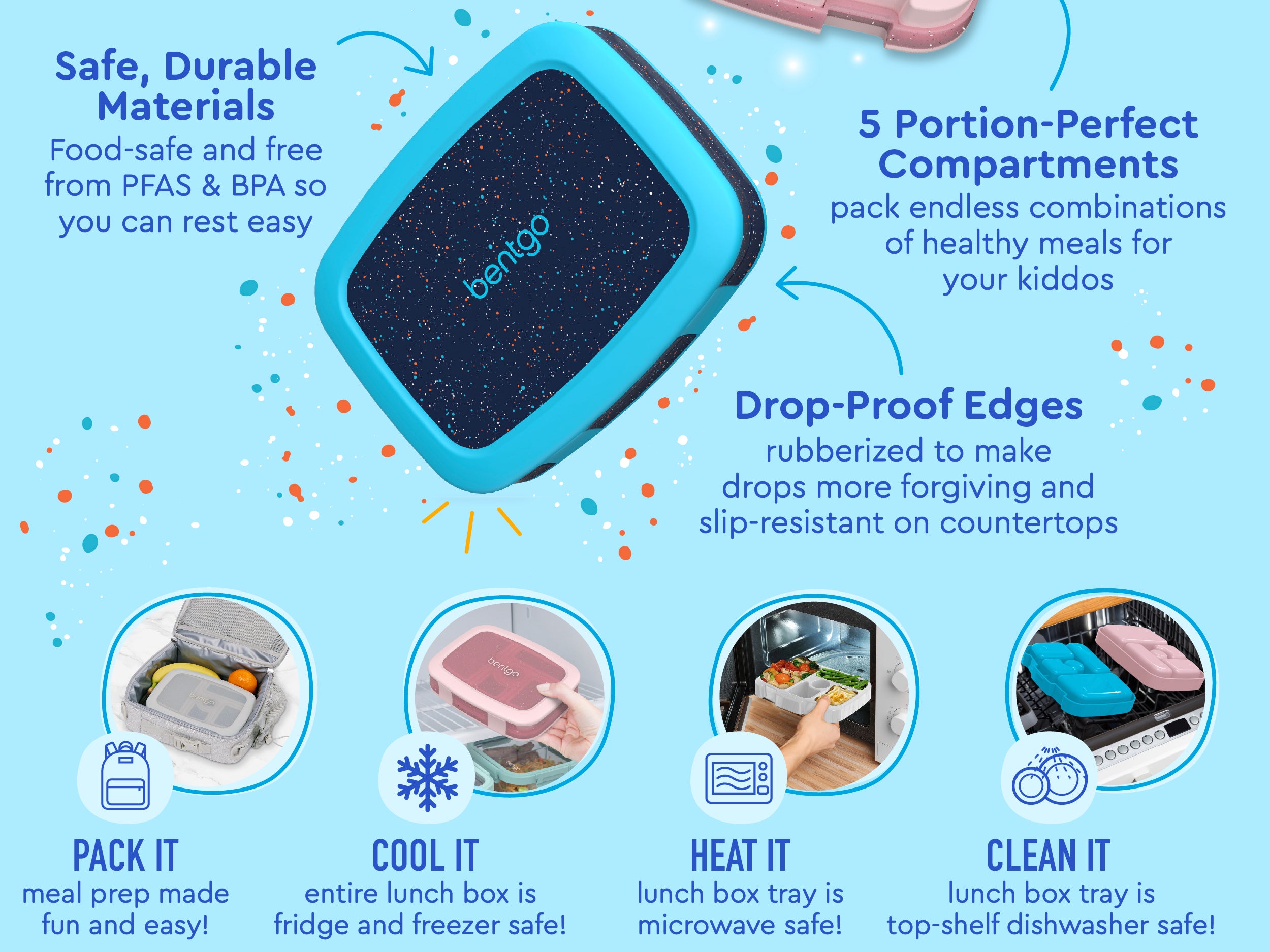 Bentgo® Kids Lunch Box | Kids Lunch Boxes