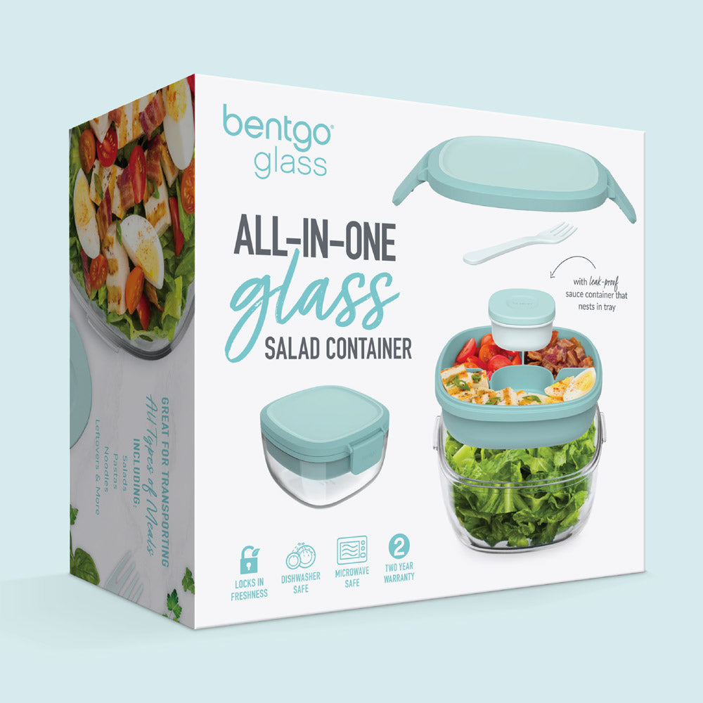 Bentgo® Glass Salad Container - Coastal Seaglass | Packaging