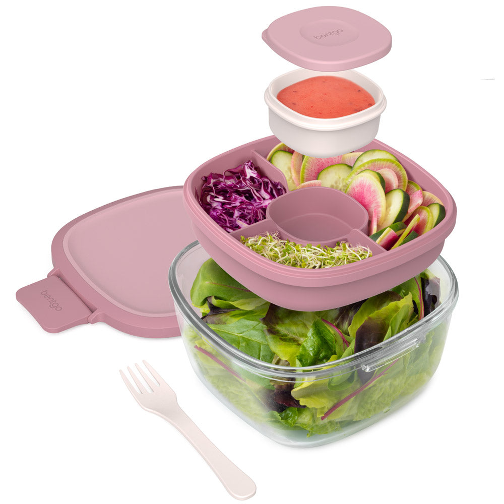 Bentgo® Glass Salad Container | Leak Proof Salad Container