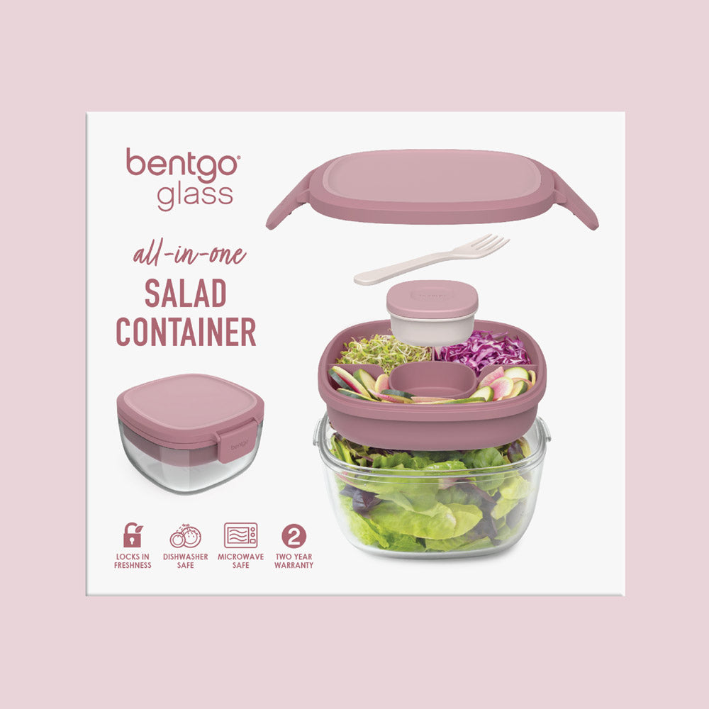 Bentgo® Glass Salad Container - Rose | Packaging