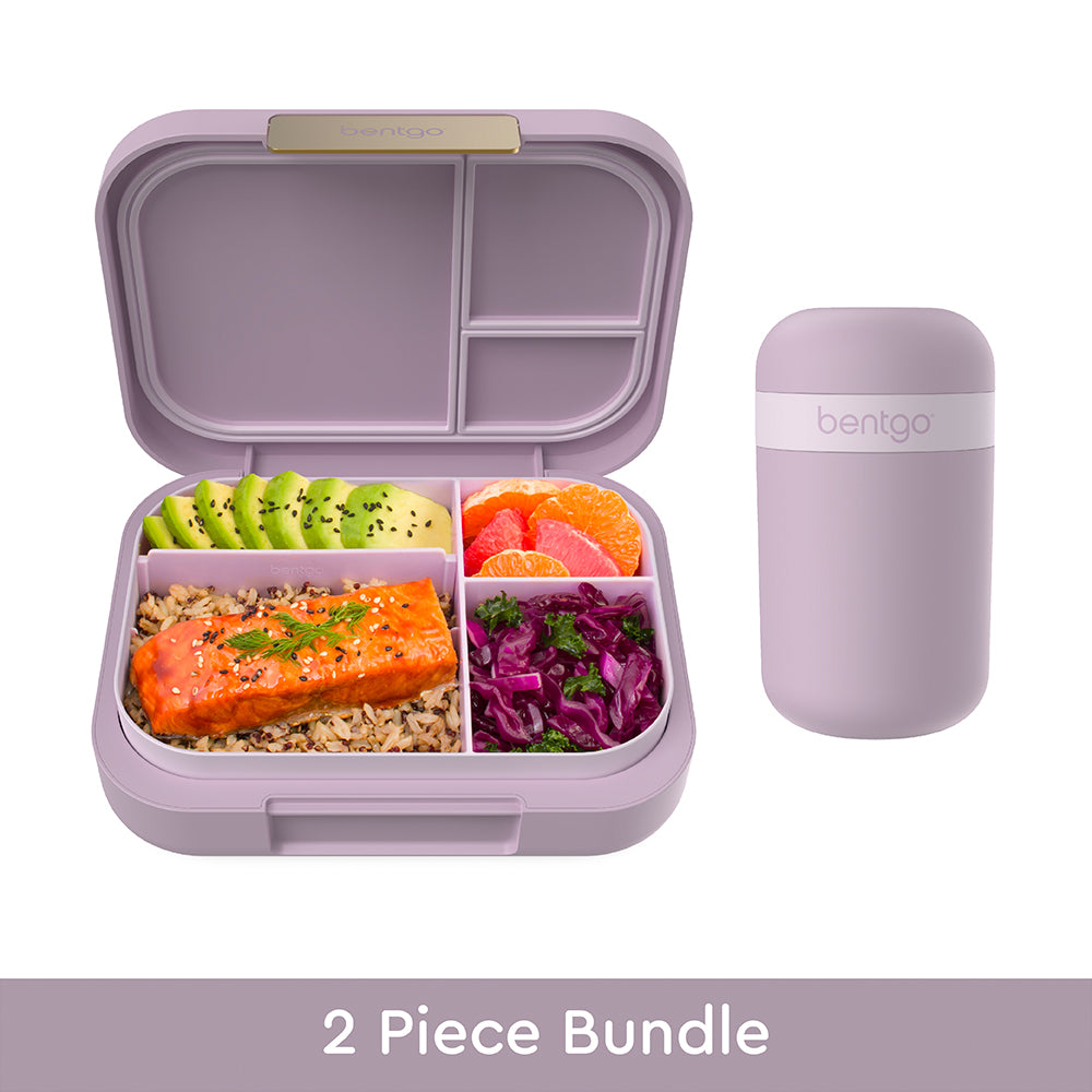 Bentgo® Modern Bento-Style Lunch Box Set With Reusable Snack Cup (Orchid) -  Yahoo Shopping
