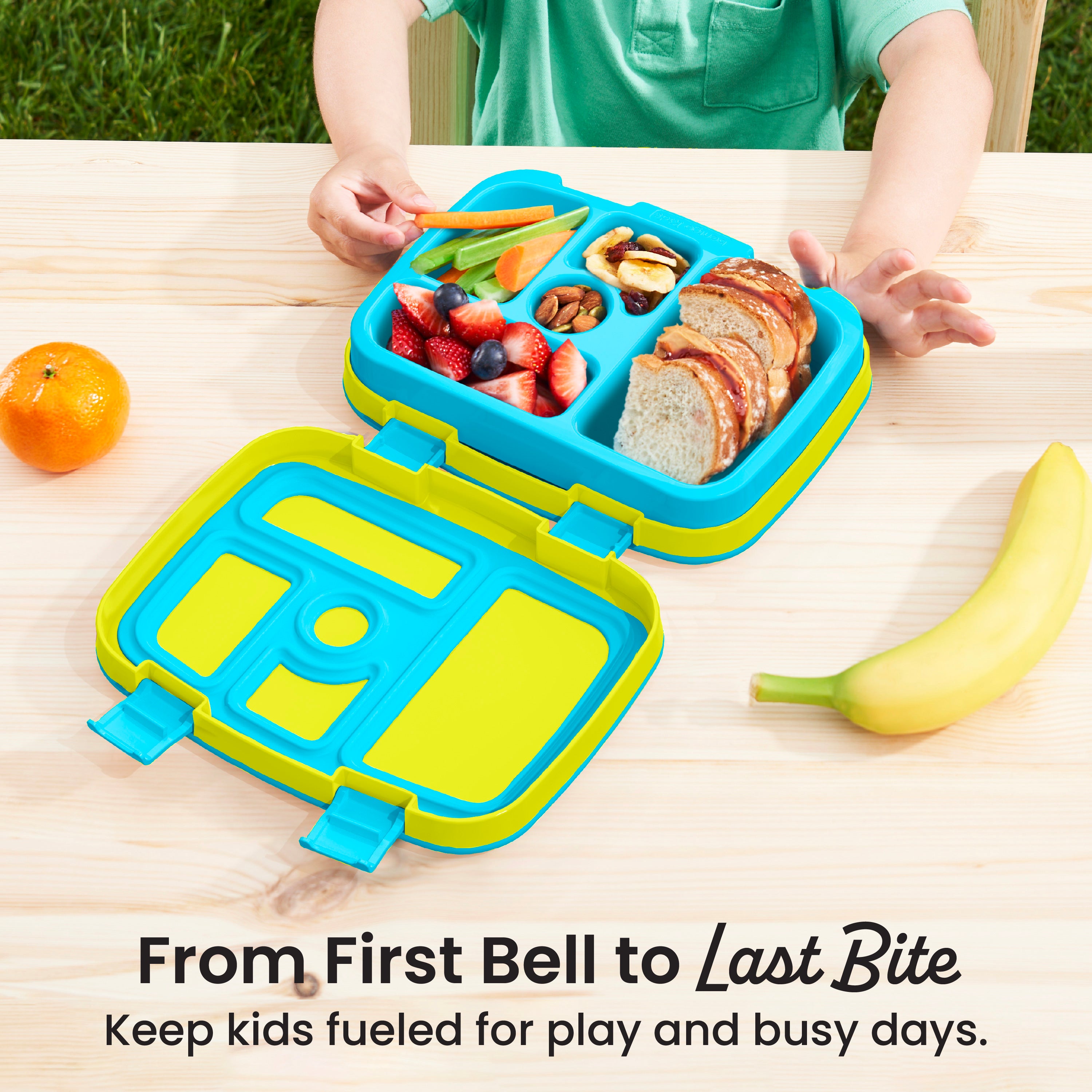 Bentgo® Kids Lunch Box - 
Citrus Yellow | From First Bell to Last Bite - Keep Kids Fueled for Play and Busy Days