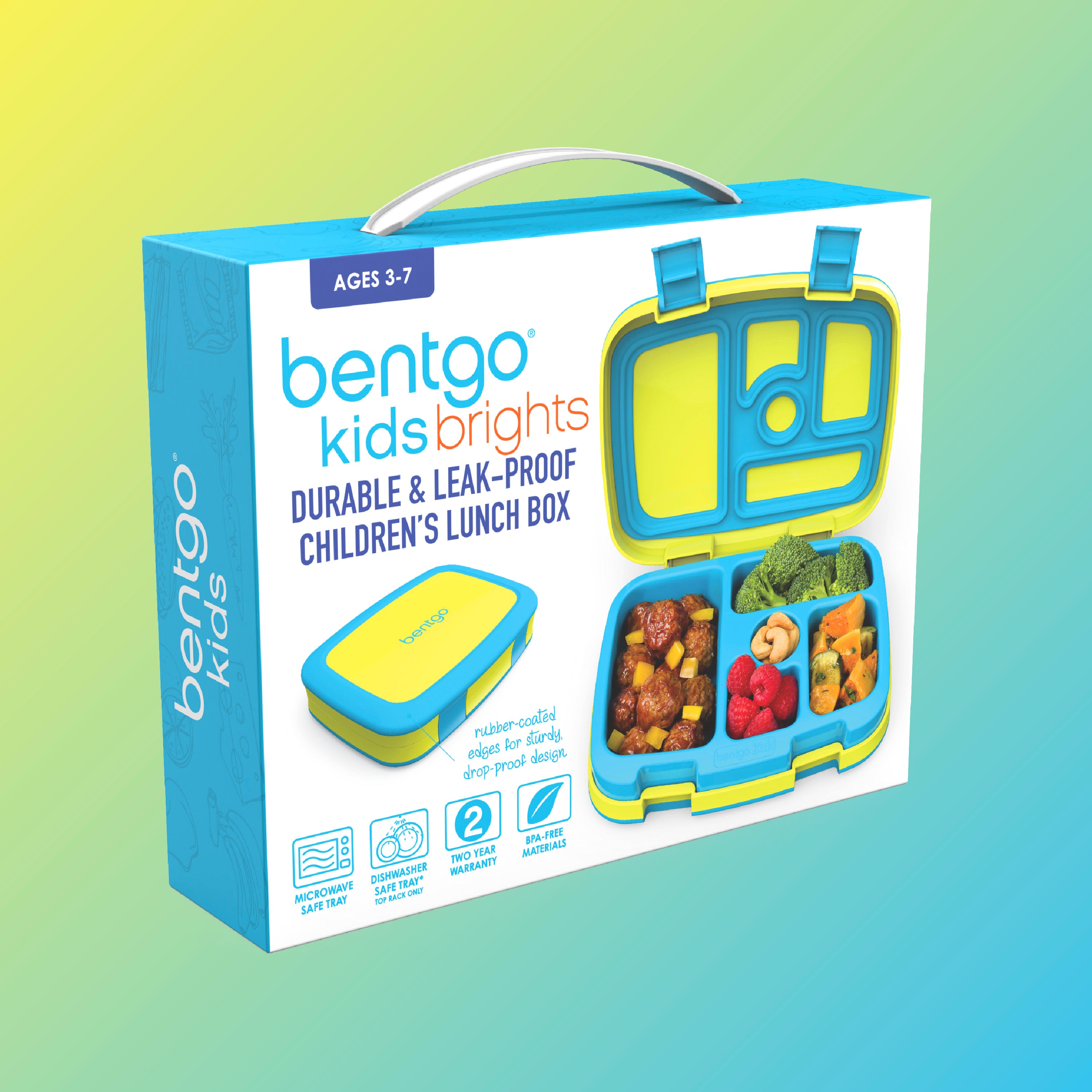 Bentgo® Kids Lunch Box - 
Citrus Yellow | Packaging