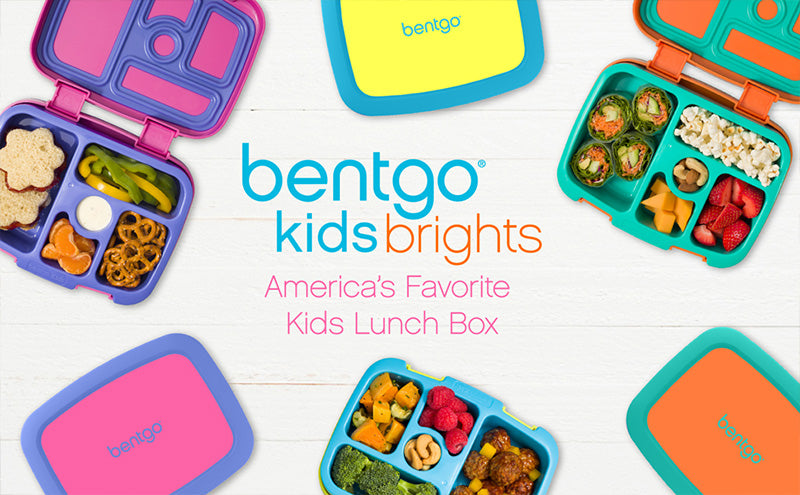 Bentgo Kids Brights Lunch Box - Citrus Yellow And orange (set Of 2