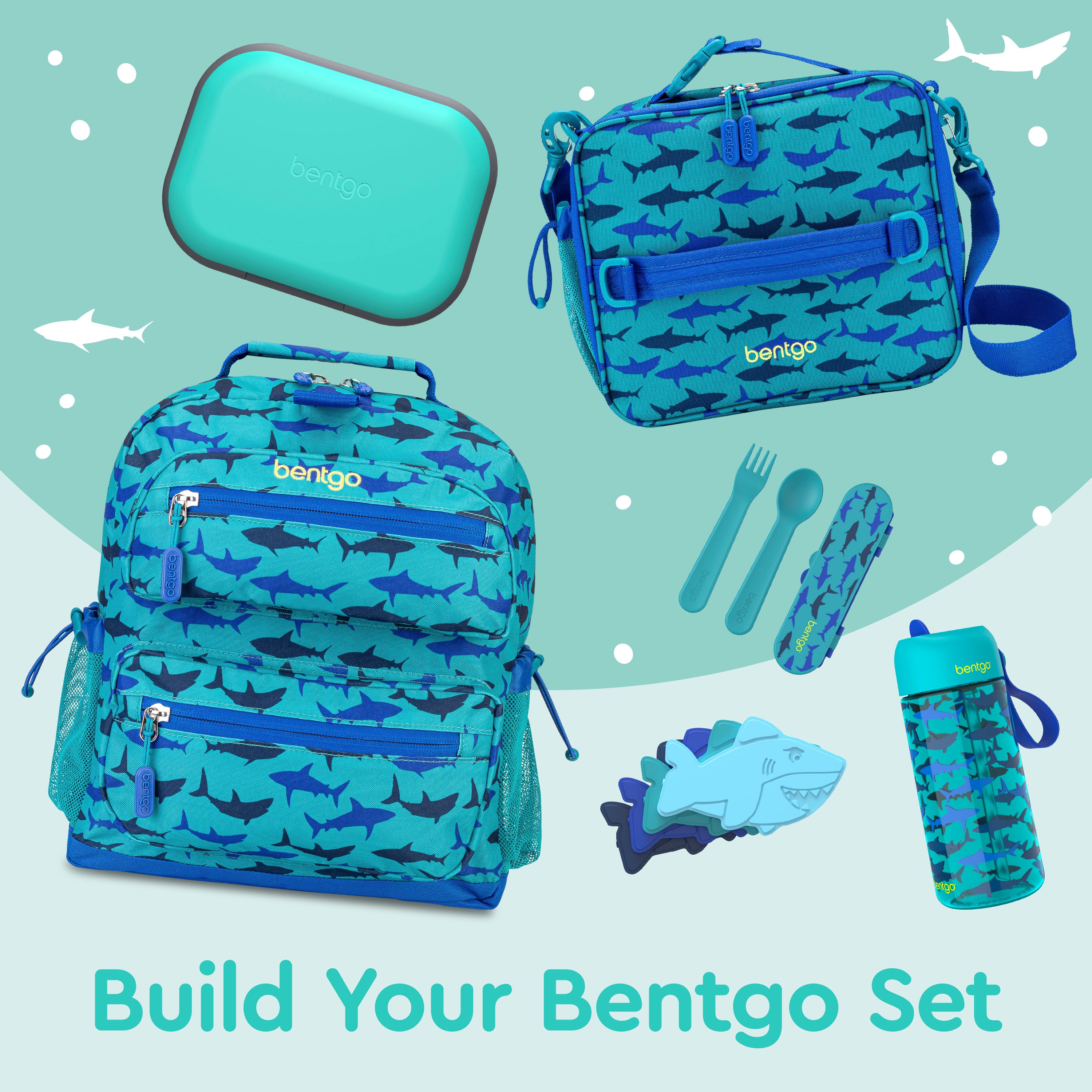 Bentgo® Chill Kids Lunch Box - Electric Aqua | Build Your Bentgo Set