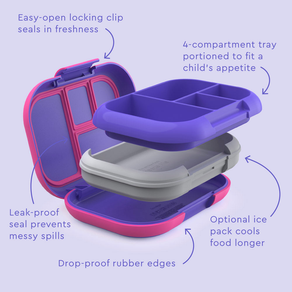 Bentgo® Kids Chill Lunch Box | Electric Violet