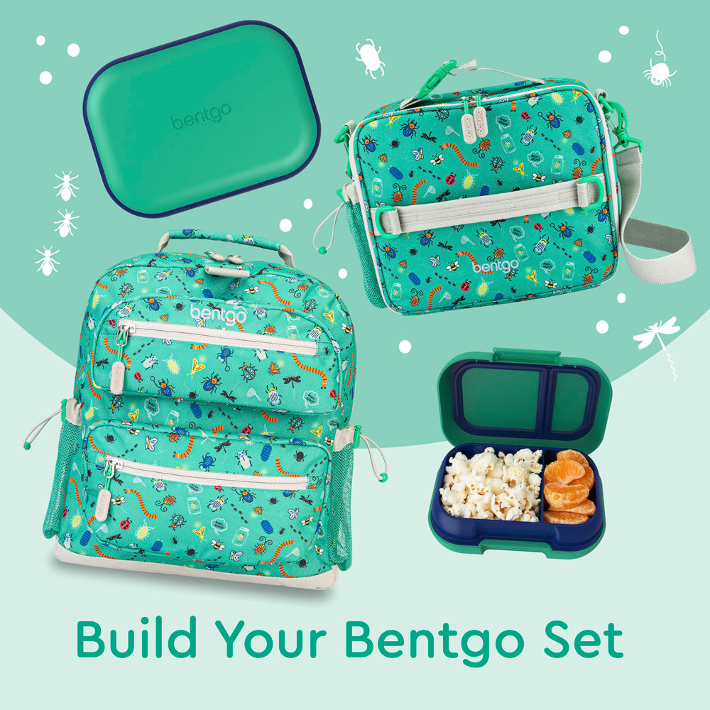 Bentgo® Kids Chill Lunch Box - Green/Navy | This Lunch Box Is Perfect To Build Your Bentgo Set