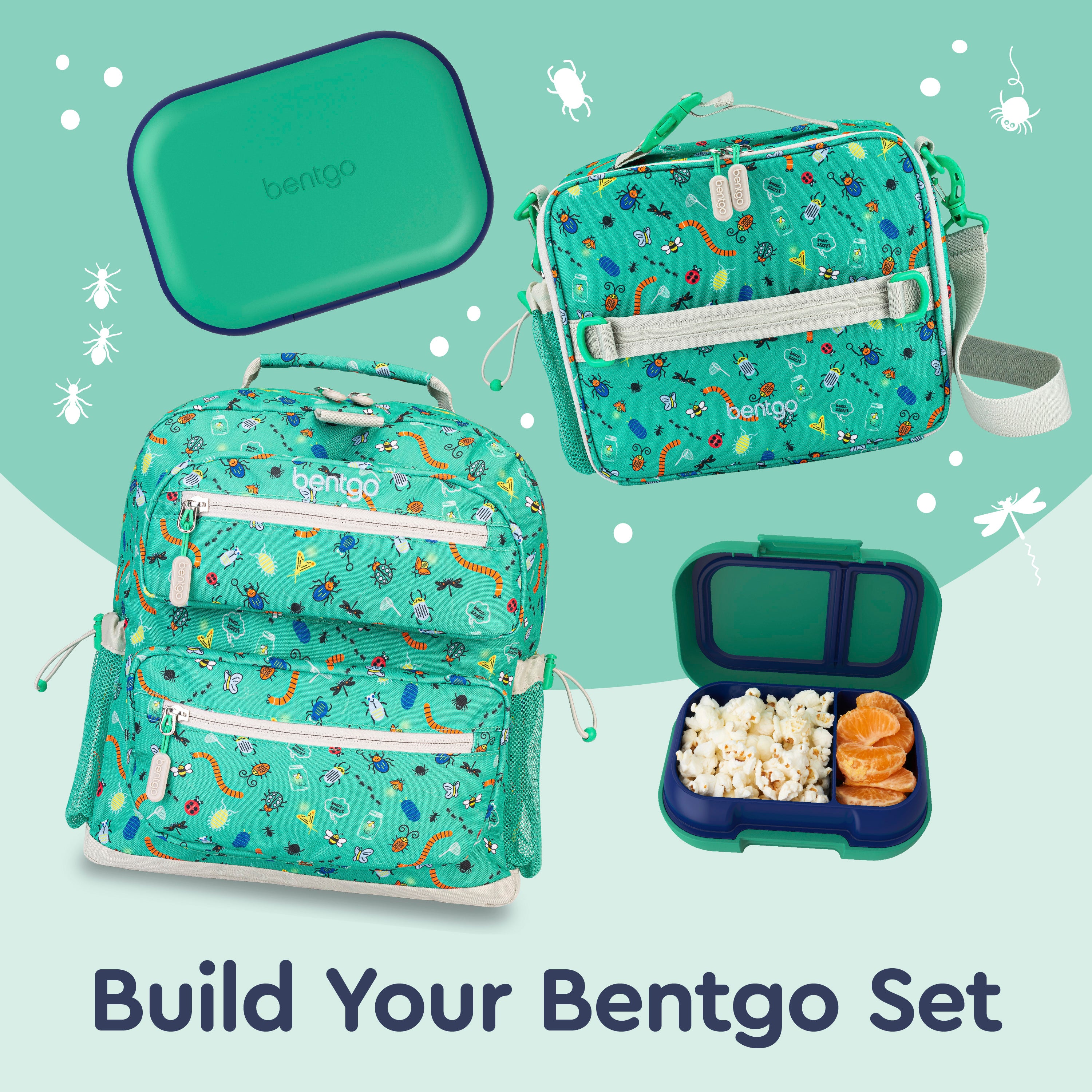 Bentgo® Chill Kids Lunch Box  - Green/Navy | Build Your Bentgo Set