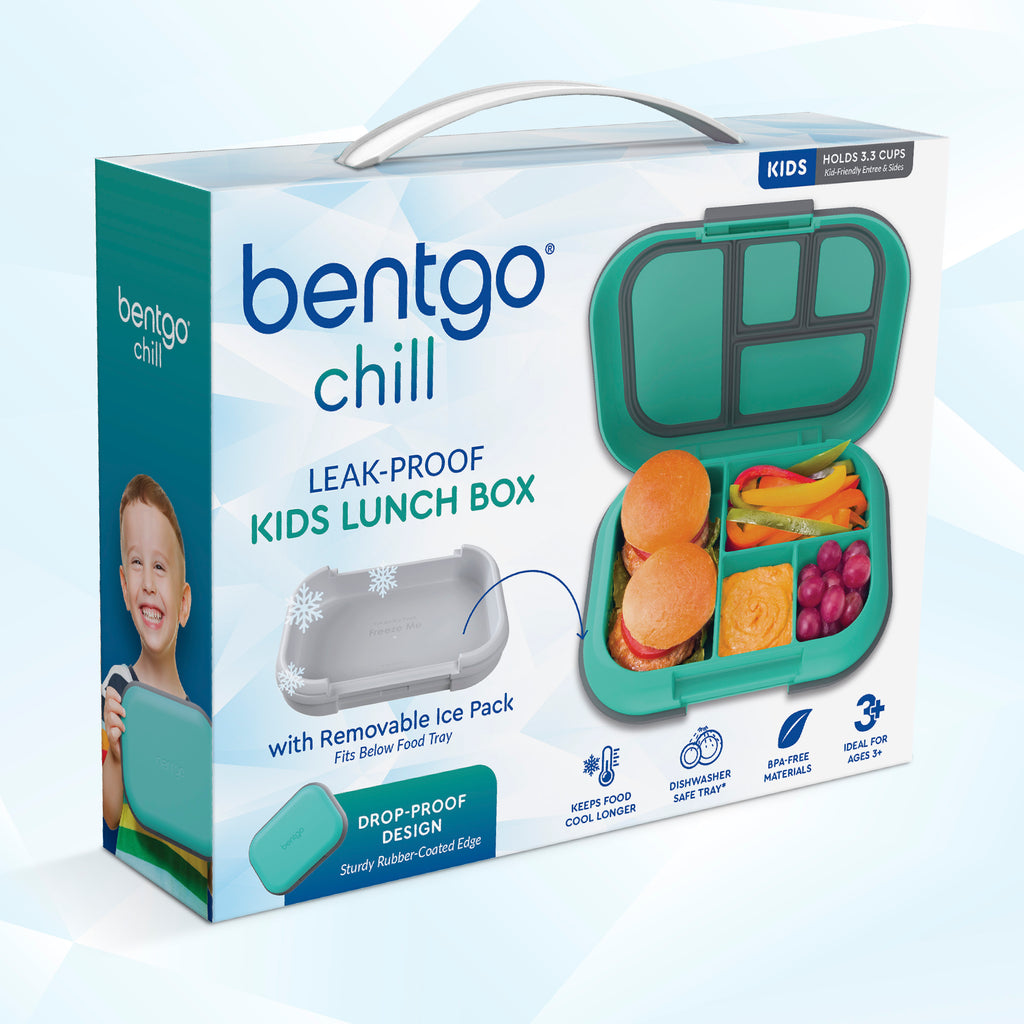 Bentgo® Kids Chill Lunch Box  - Green/Navy | Packaging
