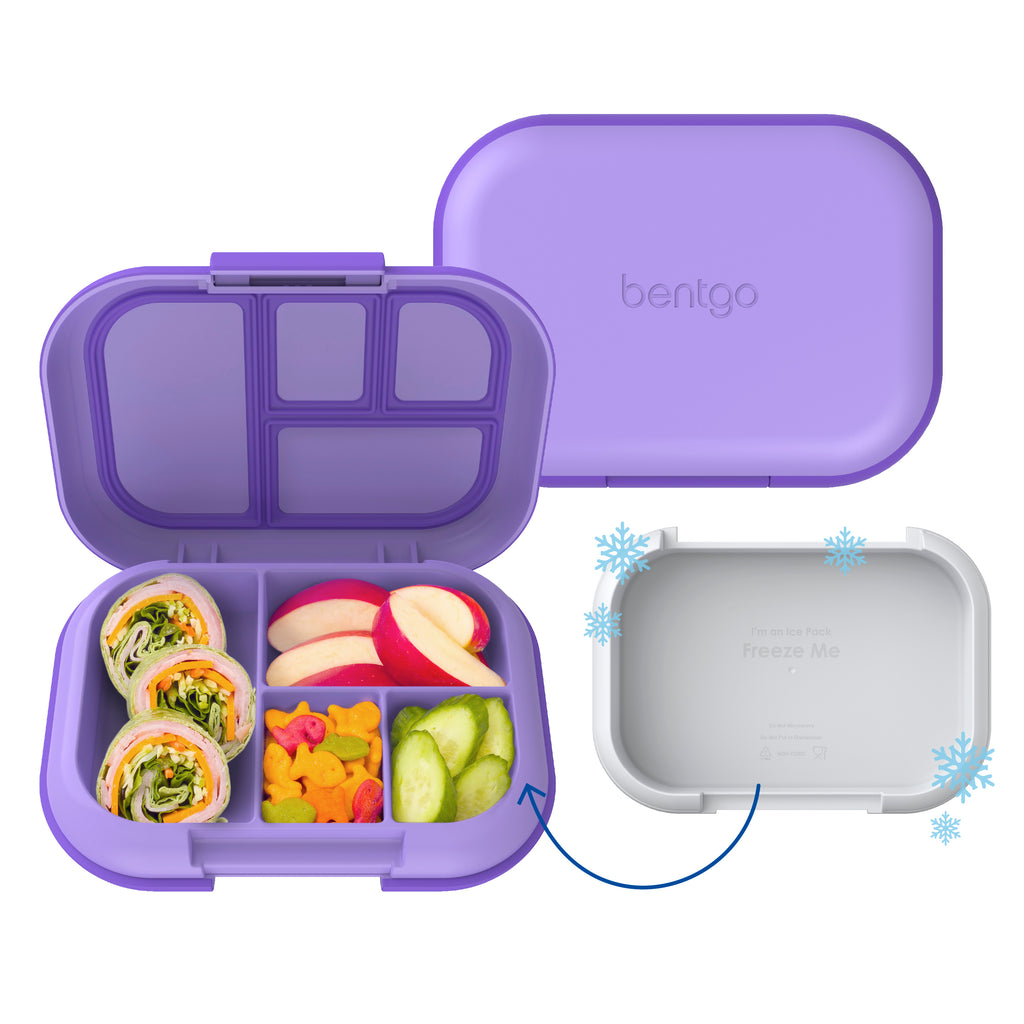 Bentgo Kids Chill Lunch Box & Prints Backpack - Unicorn | Lunch Box