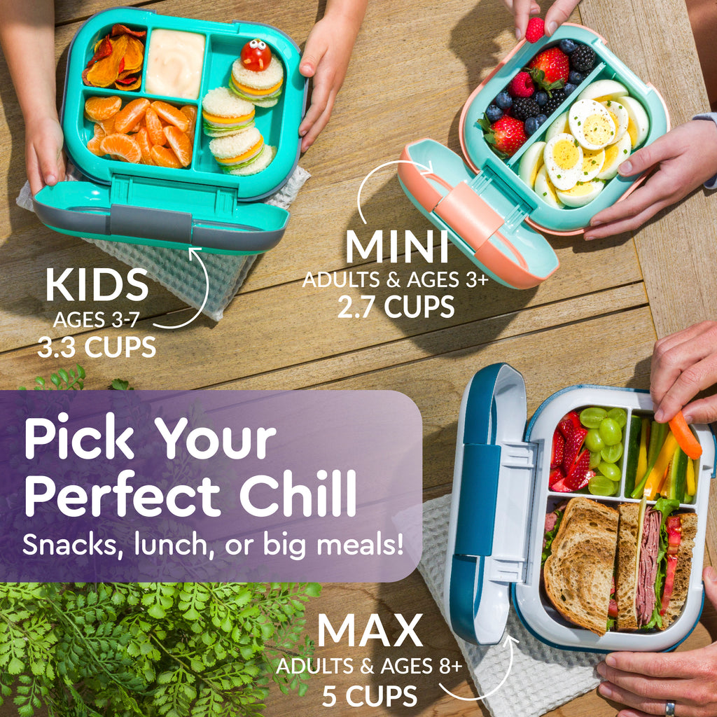 Bentgo® Kids Chill Lunch Box  - Purple | Pick Your Perfect Chill - Snacks, Lunch, Or Big Meals