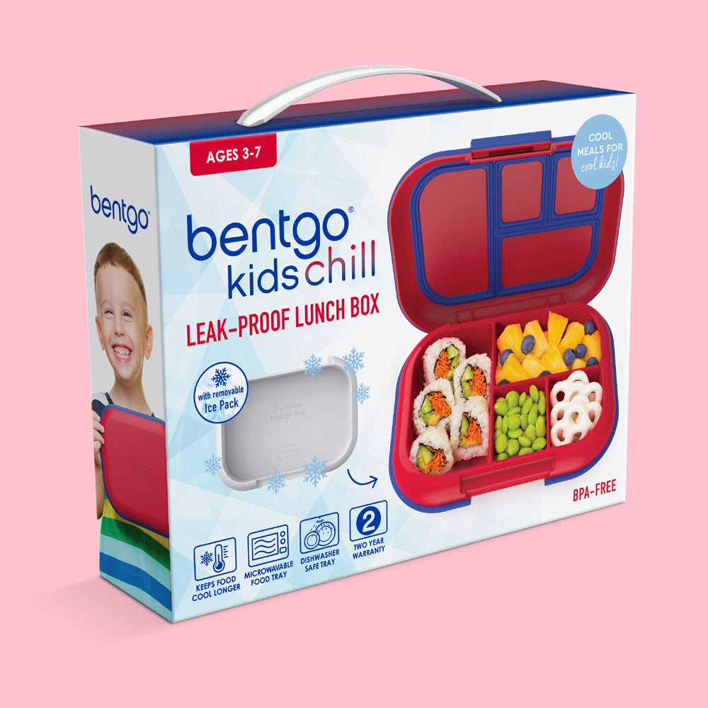 Bentgo® Kids Chill Lunch Box - Red/Royal | Packaging