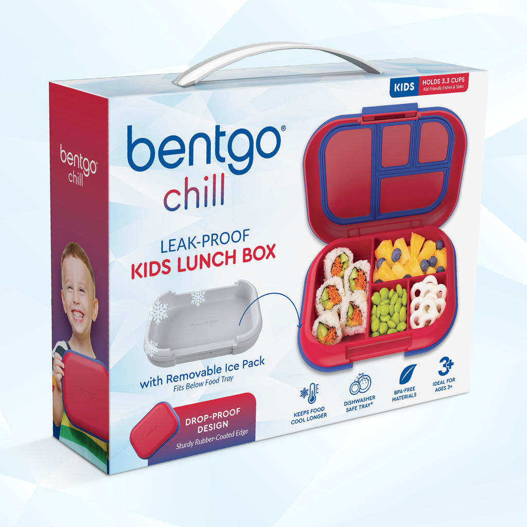 Bentgo® Kids Chill Lunch Box  - Red/Royal | Packaging
