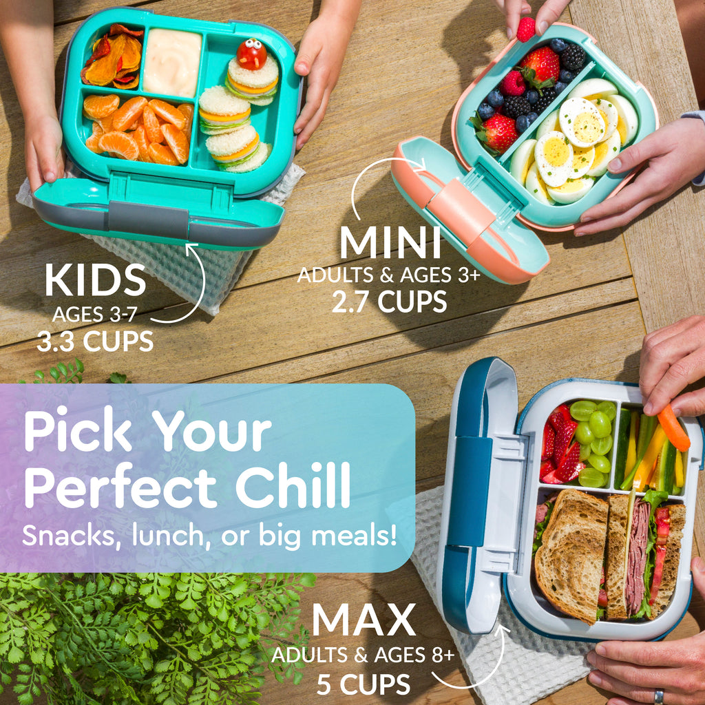 Bentgo® Kids Chill Lunch Box  - Vivid Orchid Speckle | Pick Your Perfect Chill - Snacks, Lunch, Or Big Meals