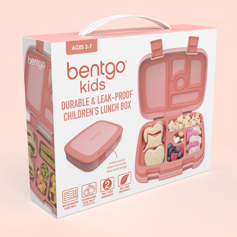 Bentgo® Kids Lunch Box - Coral | Packaging