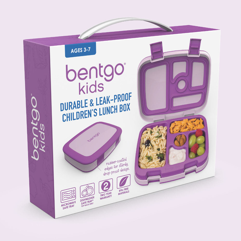 Bentgo® Kids Lunch Box - Purple | Packaging