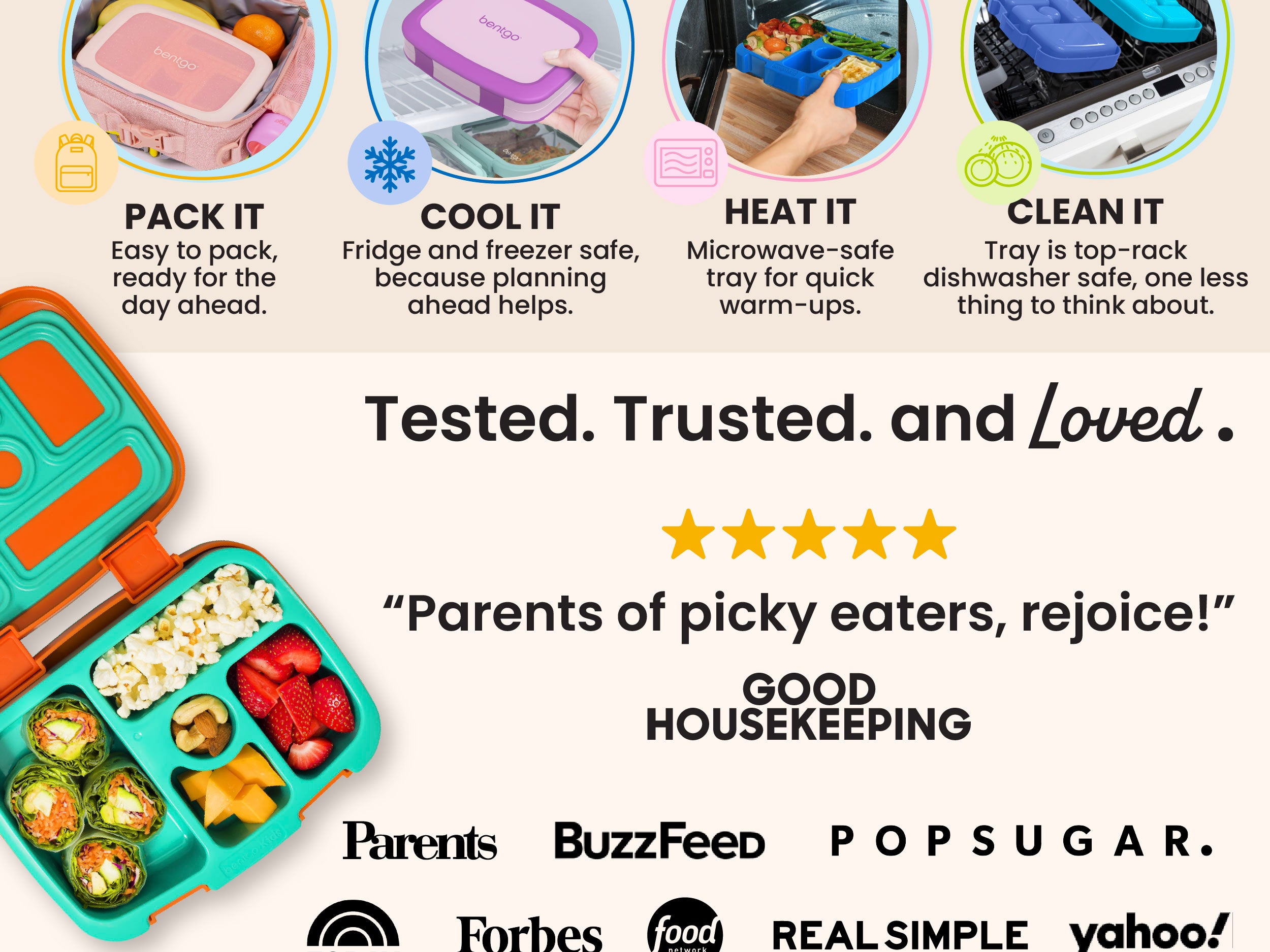 Bentgo® Kids Lunch Box | Bento Box For Kids